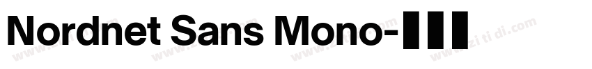Nordnet Sans Mono字体转换